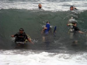 Rough Scuba Diving Conditions