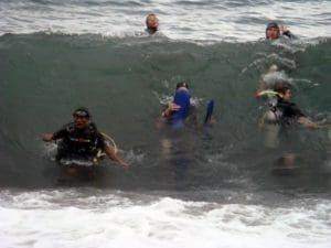 Rough Scuba Diving Conditions